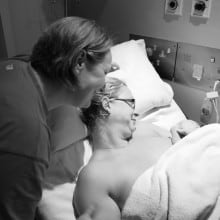 mother feeding baby in hospital